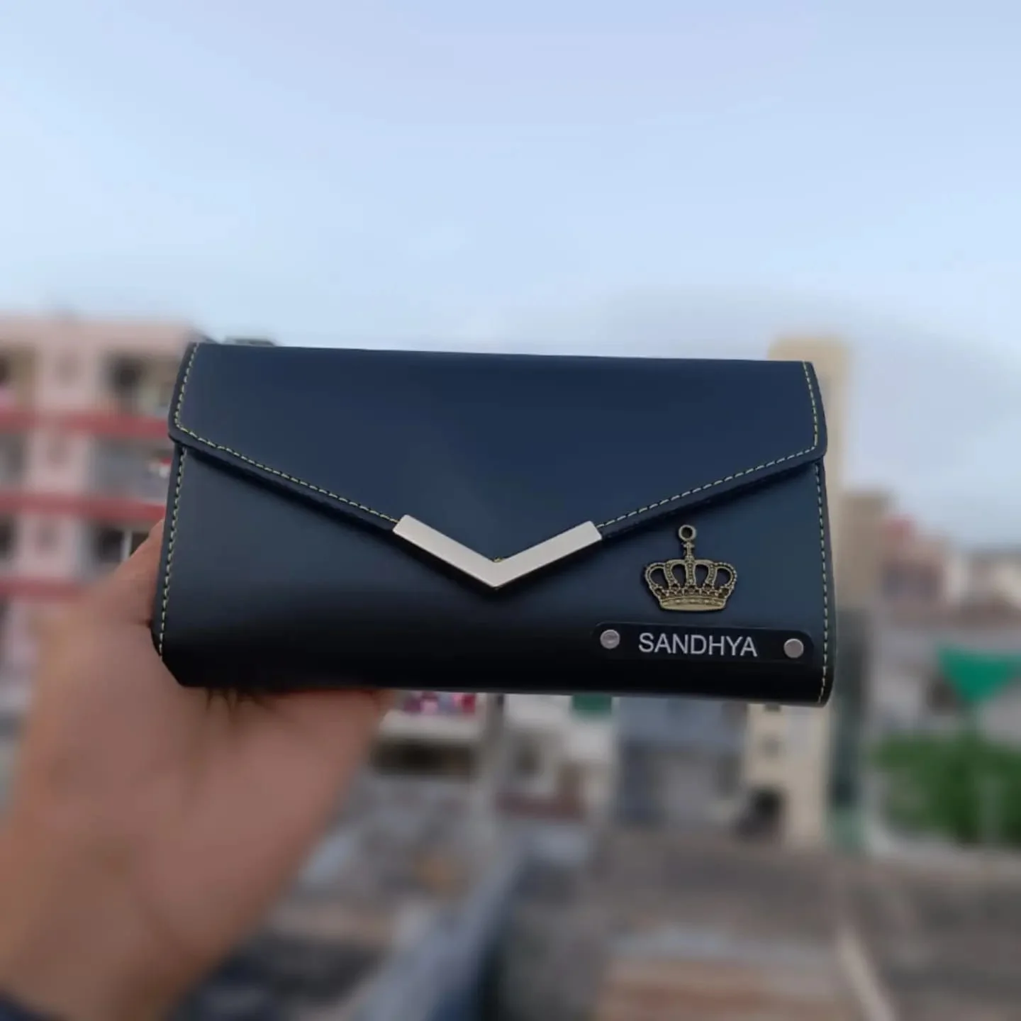 WP Black 2 Personalized Purse for Women